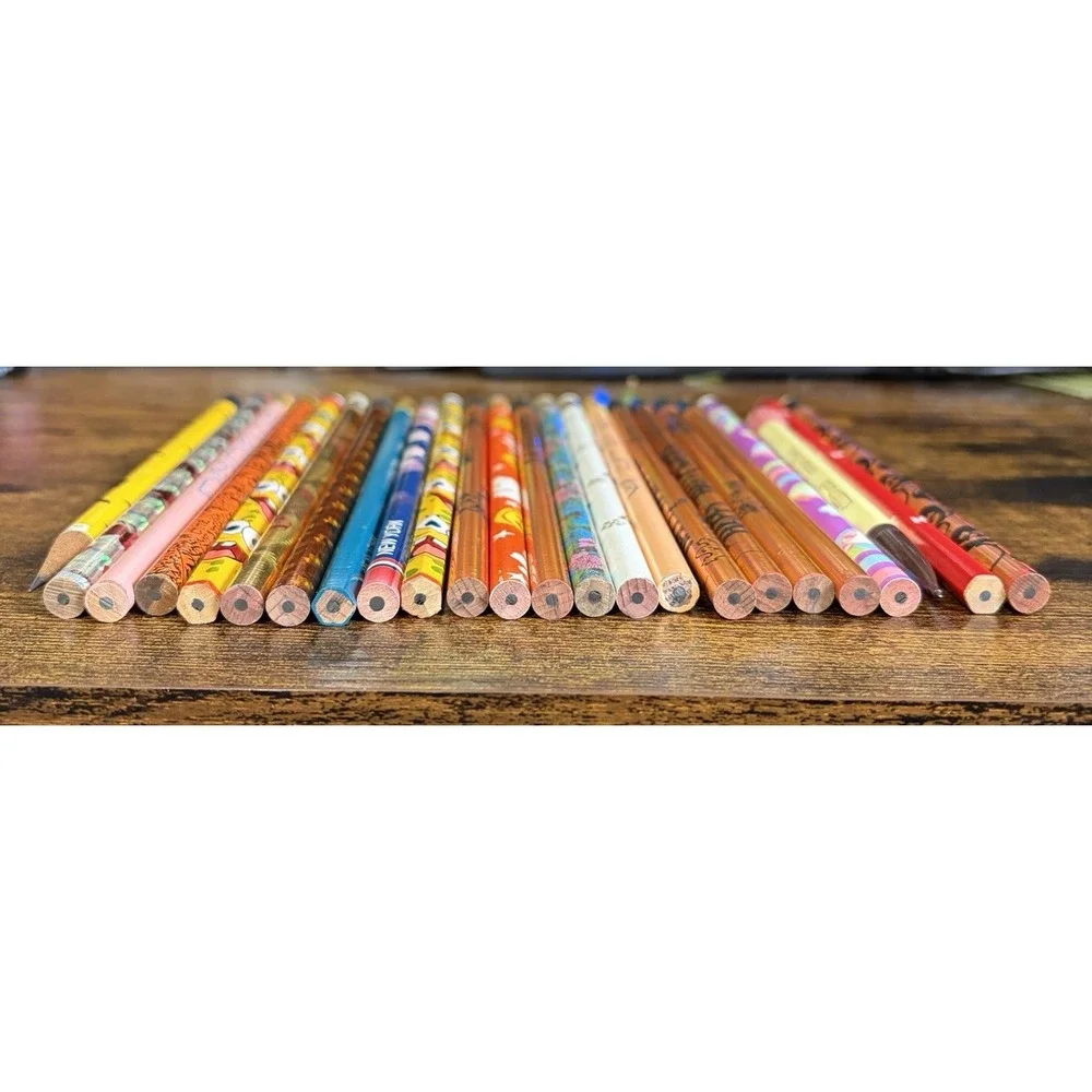 Lot Of 22 Vintage 90's Unsharpened Pencils Halloween Cartoon Plus 2 Extras
